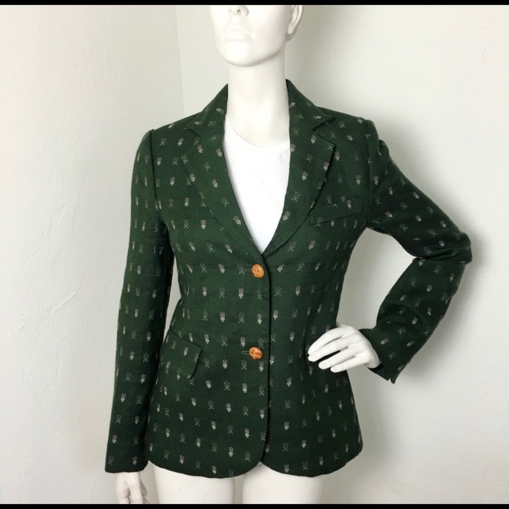 Green Anthropologie Blazer by Madchen - Size Small